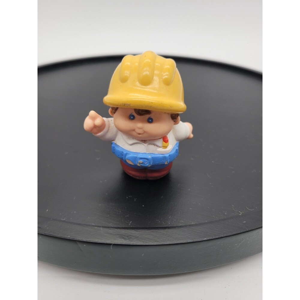 Vintage Little Tikes Chunky Little People Figure Construction Worker